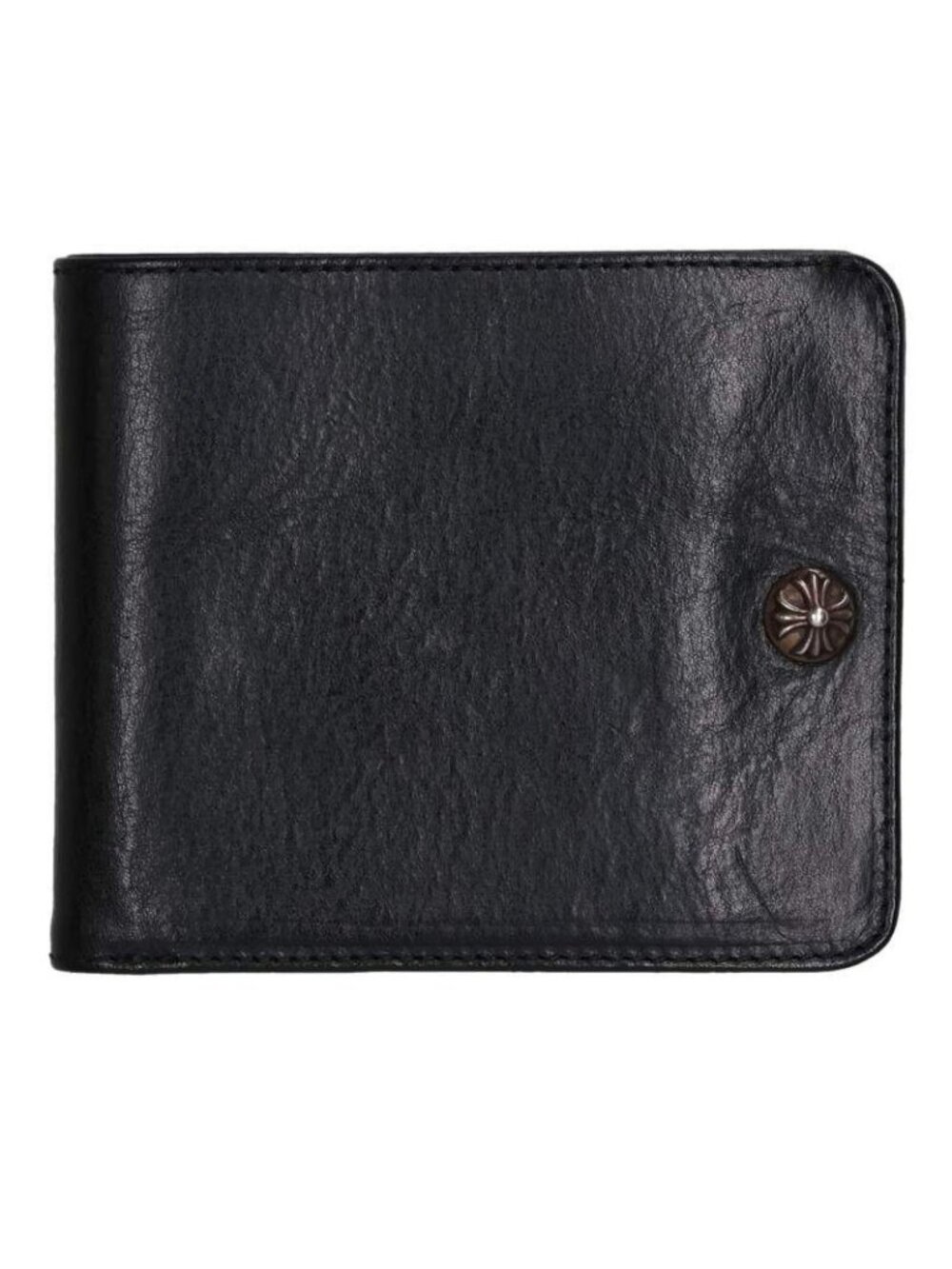 Chrome Hearts Cross Button Leather Wallet